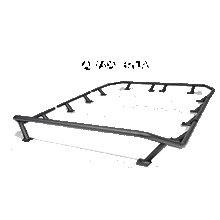 Load image into Gallery viewer, Go Rhino SRM300 Tri-Rail Kit (For 40x40in. Rack) - Tex. Blk (Rails ONLY - Req. Platform) Go Rhino
