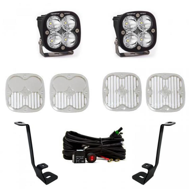 Baja Designs 2021+ Ford F150 A Pillar Kit Squadron Sport Spot-Light Bars & Cubes-Baja Designs