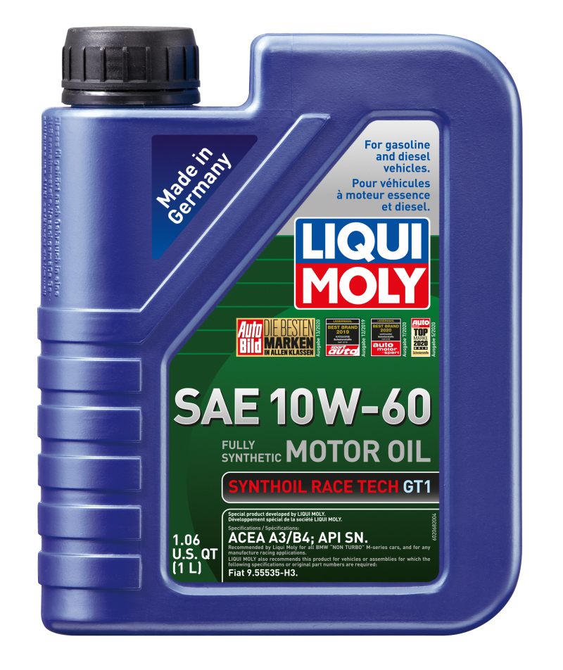 LIQUI MOLY 1L Synthoil Race Tech GT1 Motor Oil SAE 10W60 LIQUI MOLY
