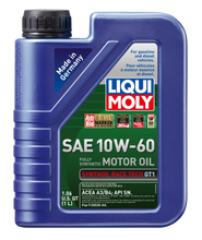 Load image into Gallery viewer, LIQUI MOLY 1L Synthoil Race Tech GT1 Motor Oil SAE 10W60 LIQUI MOLY
