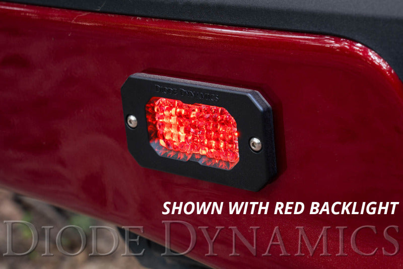 Diode Dynamics Stage Series 2 In LED Pod Sport - White Flood Flush RBL (Pair) Diode Dynamics