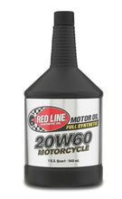 Load image into Gallery viewer, Red Line 20W60 Motorcycle Oil - Quart Red Line