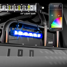 Load image into Gallery viewer, XK Glow RGBW Light Bar High Power Offroad Work/Hunting Light w/ Bluetooth Controller 14In-Light Accessories and Wiring-XKGLOW