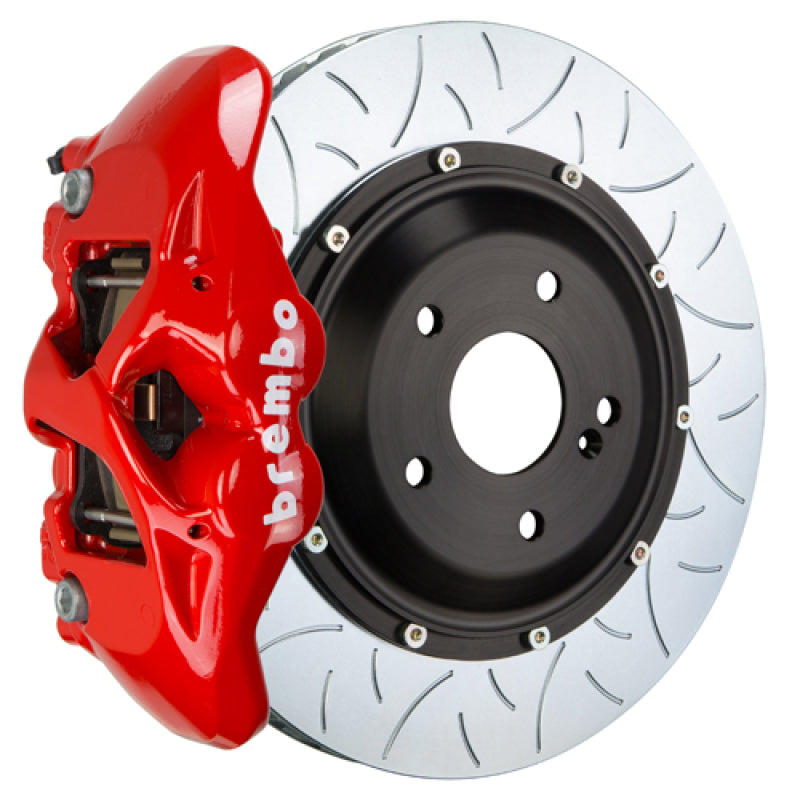 Brembo 08-13 BMW M3 (E90/E92/E93) Rear GT BBK 4 Piston Cast 380x28 2pc Rotor Slotted Type-3-Red Brembo