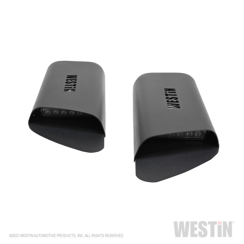Westin 18-20 Jeep Wrangler JL 2dr LED Hood Scoops - Textured Black Westin