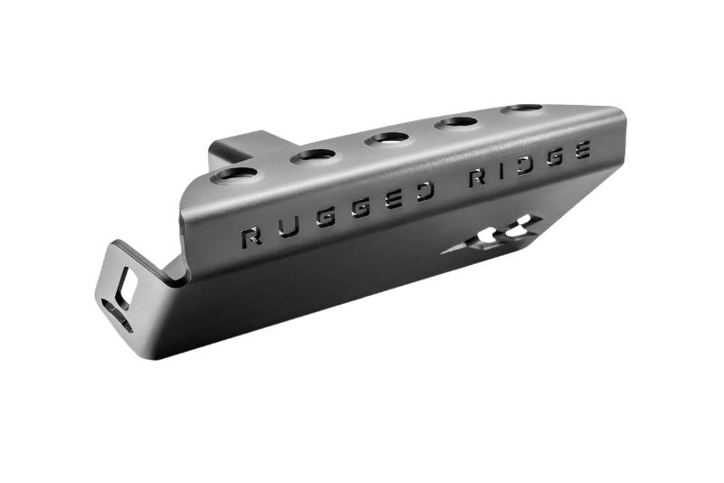 Rugged Ridge 07-23 Jeep Wrangler JK/JKU/JL/JLU & 20-23 Gladiator Hitch Skid Plate 2in. Rec - Tex Blk Rugged Ridge