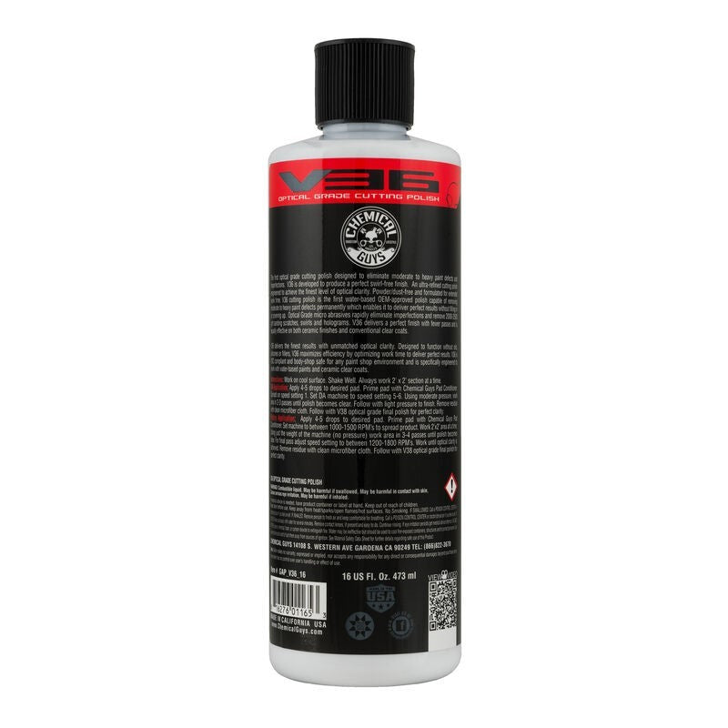 Chemical Guys V36 Optical Grade Cutting Polish - 16oz-Car Waxes-Chemical Guys