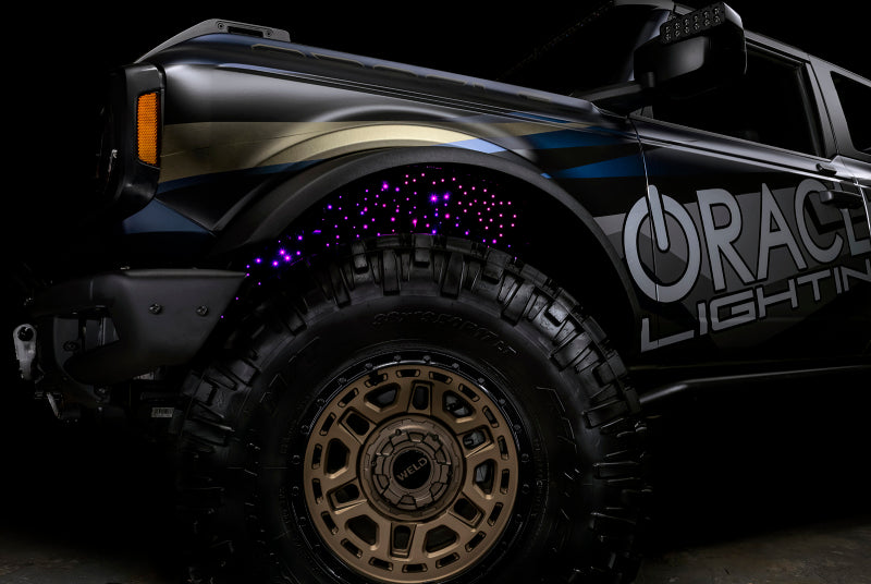 Oracle Lighting Fiber Optic Wheel Liner ColorSHIFT RGBW Kit-40W LED/600 Fibers-Light Accessories and Wiring-ORACLE Lighting