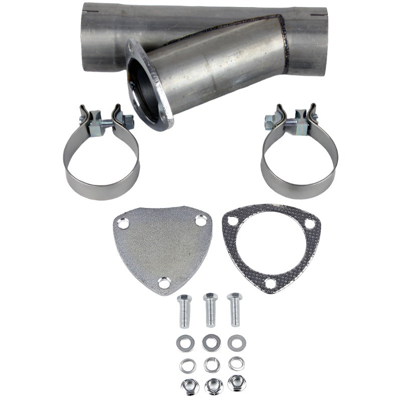 Granatelli 3.0in Aluminized Mild Steel Manual Exhaust Cutout w/Slip Fit/Band Clamp Granatelli Motor Sports
