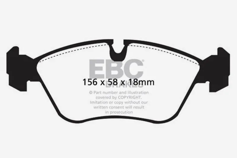 EBC 93-97 Volvo 850 2.3 Turbo Yellowstuff Front Brake Pads EBC