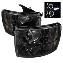 Load image into Gallery viewer, Spyder Chevy Silverado 1500 07-13 Projector Headlights LED Halo LED Smke PRO-YD-CS07-HL-SM SPYDER