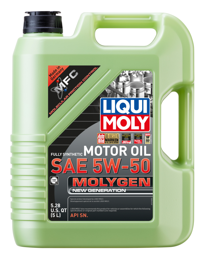 LIQUI MOLY 5L Molygen New Generation Motor Oil SAE 5W50-Motor Oils-LIQUI MOLY