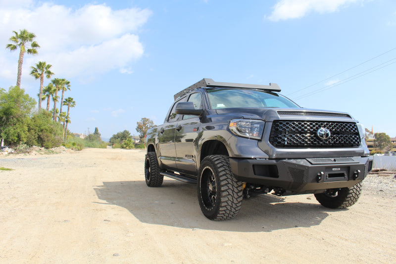 Go Rhino 19-21 Toyota Tundra CrewMax Ceros Low Profile Roof Rack - Tex. Blk-Roof Rack-Go Rhino