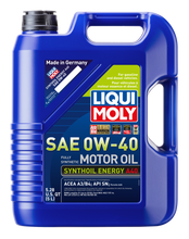 Load image into Gallery viewer, LIQUI MOLY 5L Synthoil Energy A40 Motor Oil SAE 0W40 LIQUI MOLY