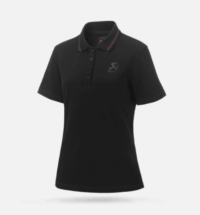 Akrapovic Corpo Polo Black Womens - L-Apparel-Akrapovic