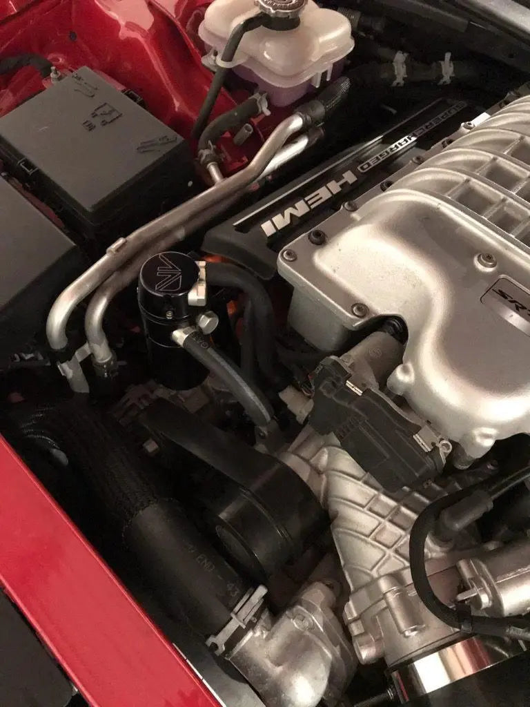 AAD Performance C013-0000 blown HEMI air oil separator kit, satin finish view, image 5 of 7