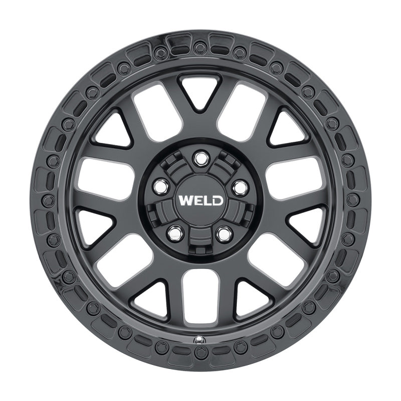 Weld Off-Road W104 17X9.0 Cinch 6X135 6X139.7 ET00 BS5.00 Satin Black Gloss Black 106.1-Wheels - Cast-Weld