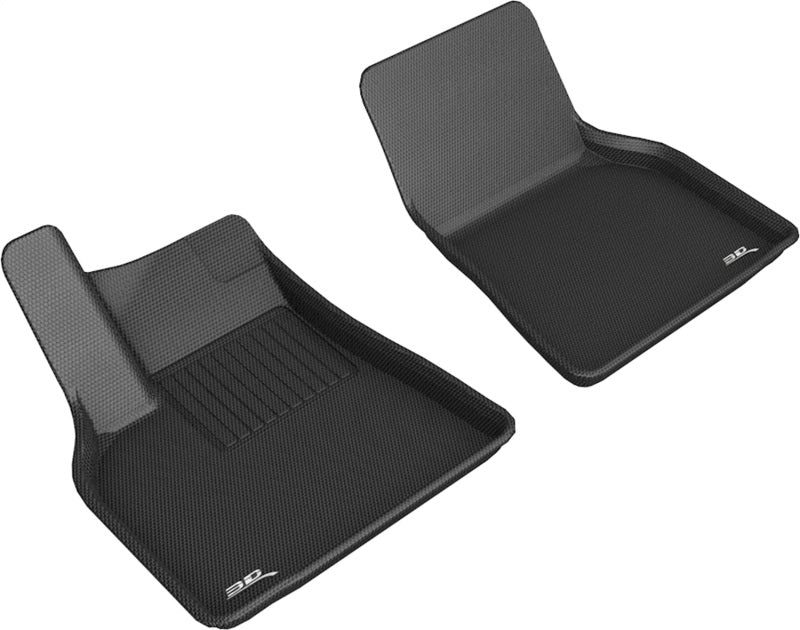 3D MAXpider 2020-2020 Tesla Model Y Kagu 1st Row Floormat - Black 3D MAXpider