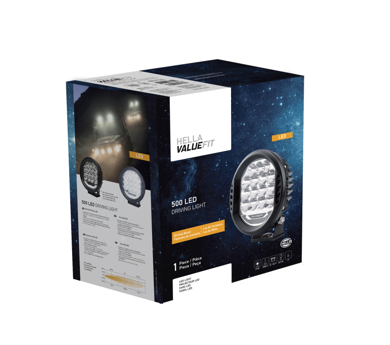 Hella 500 LED Driving Lamp - Single-Driving Lights-Hella