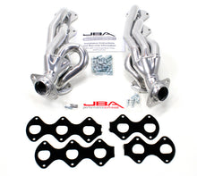 Load image into Gallery viewer, JBA 05-10 Ford F-Series 6.8L 3V V10 1-1/2in Primary Silver Ctd Cat4Ward Header-Headers &amp; Manifolds-JBA