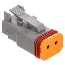 Load image into Gallery viewer, NAMZ Deutsch DT Series 2-Wire Plug &amp; Wedgelock - Grey (Repl HD 72132-94GY)-Wiring Connectors-NAMZ
