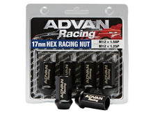 Load image into Gallery viewer, Advan Lug Nut 12X1.25 (Black) - 4 Pack - Black Ops Auto Works