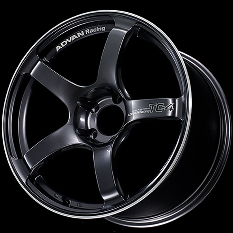 Advan TC4 18x9.5 +12 5-114.3 Racing Gunmetallic and Ring Wheel - Black Ops Auto Works