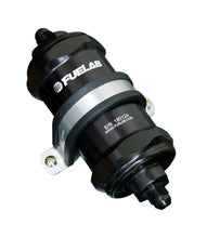 Load image into Gallery viewer, Fuelab 818 In-Line Fuel Filter Standard -12AN In/Out 100 Micron Stainless - Black Fuelab