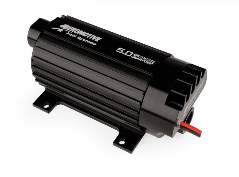 Aeromotive 5.0 Brushless Spur Gear External Fuel Pump - In-Line - 5gpm - Black Ops Auto Works