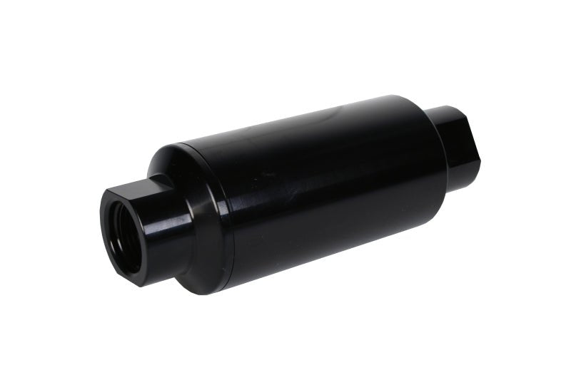 Aeromotive In-Line Filter 10AN 10 Micron Microglass Element Bright-Dip Black 2in OD - Black Ops Auto Works