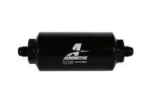 Load image into Gallery viewer, Aeromotive In-Line Filter - (AN-6 Male) 10 Micron Fabric Element Bright Dip Black Finish - Black Ops Auto Works