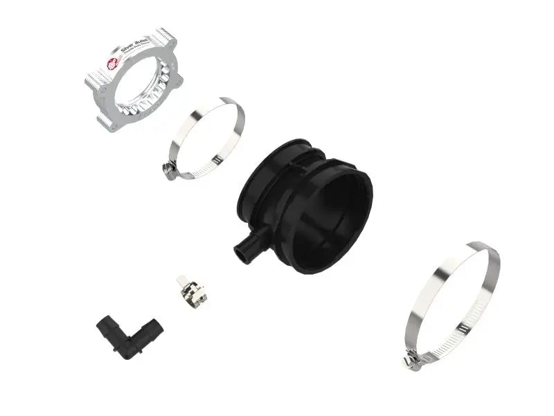 aFe 2020 Vette C8 Silver Bullet Aluminum Throttle Body Spacer Works w/ Factory Intake Only - Silver - Black Ops Auto Works