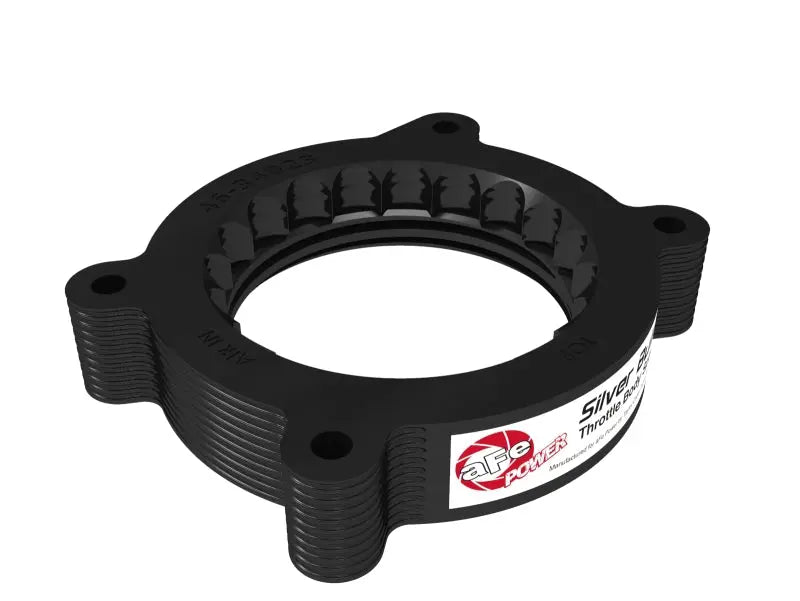 aFe 2020 Vette C8 Silver Bullet Aluminum Throttle Body Spacer / Works With aFe Intake Only - Black - Black Ops Auto Works