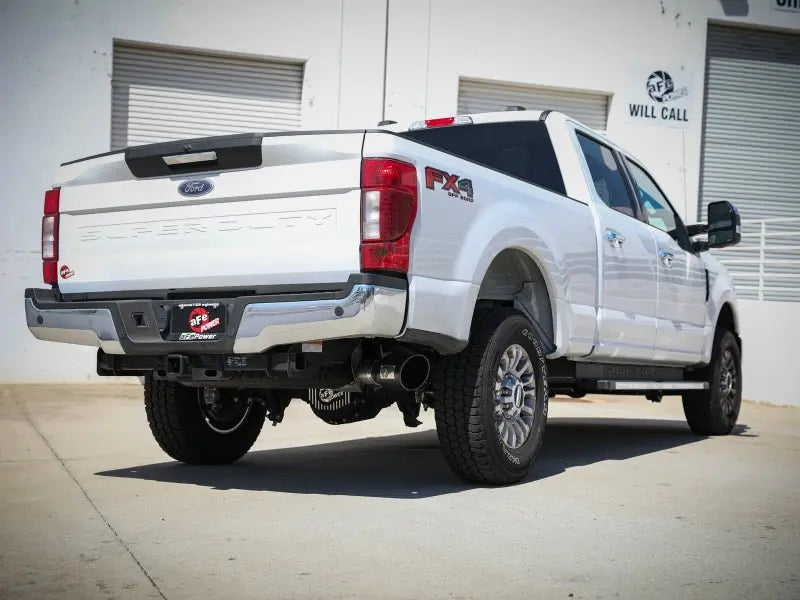 aFe Apollo GT Series 3-1/2in 409 SS Axle-Back Exhaust 17-20 Ford F-250/F-350 Black Tips w/o Muffler - Black Ops Auto Works