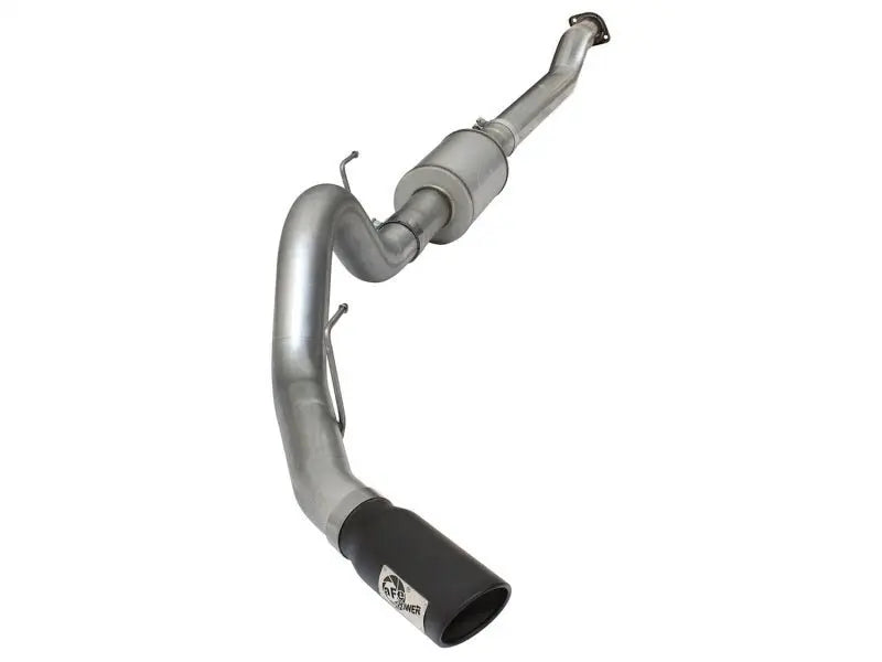aFe Atlas Exhausts 4in Cat-Back Aluminized Steel Exhaust Sys 2015 Ford F-150 V6 3.5L (tt) Black Tip - Black Ops Auto Works