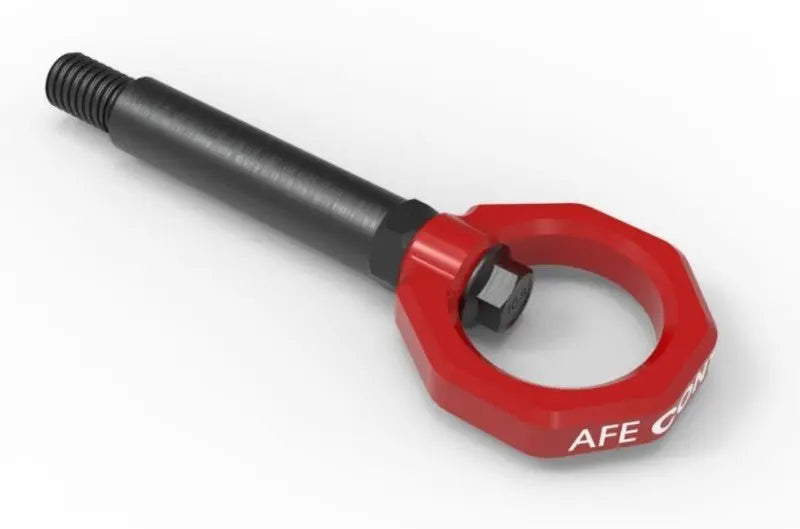 aFe Control Rear Tow Hook Red BMW F-Chassis 2/3/4/M - Black Ops Auto Works