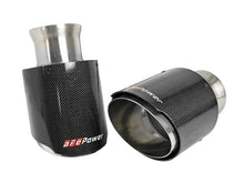 Load image into Gallery viewer, aFe MACH Force-XP 4-1/2in Carbon Fiber OE Replacement Exhaust Tips - 15-19 Dodge Charger/Hellcat - Black Ops Auto Works