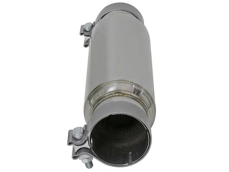 aFe MACH Force-Xp 409 SS Resonator 3in. Inlet/Outlet / 4in. Diameter / 12in. Body / 16in. Length - Black Ops Auto Works