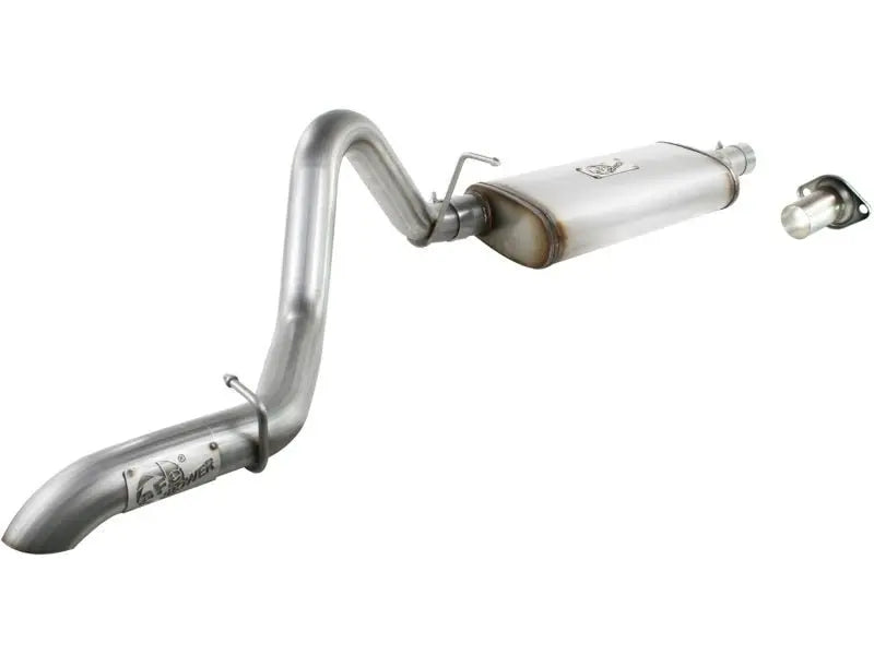 aFe MACHForce XP Exhausts Cat-Back SS-409 EXH Jeep Wrangler TJ 97-06 I6-4.0L HT - 2.5 In. - Black Ops Auto Works