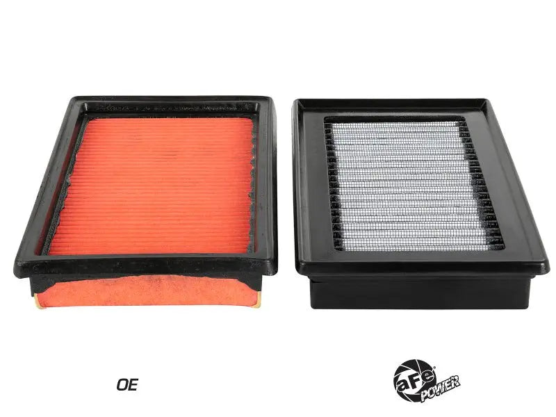aFe Magnum FLOW Pro DRY S OE Replacement Filter (Pair) 14-19 Infiniti Q50 V6 3.5L/3.7L - Black Ops Auto Works