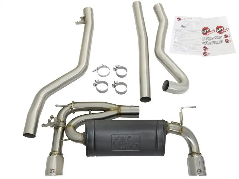 afe POWER MACH Force-Xp 16-17 BMW 340i/340ix/ 3.0L 304 SS Cat-Back Exhaust System - Black Ops Auto Works