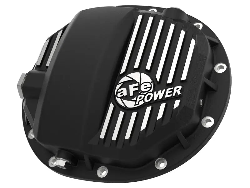 aFe Power Pro Series AAM 9.5/9.76 Rear Diff Cover Black w/Mach Fins 14-19 GM Silverado/Sierra 1500 - Black Ops Auto Works