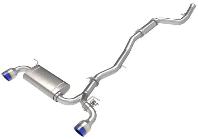 aFe POWER Takeda 2021 Toyota Supra 2.0L (t) 2.5in-3in 304 SS CB Exhaust w/ Blue Tips - Black Ops Auto Works