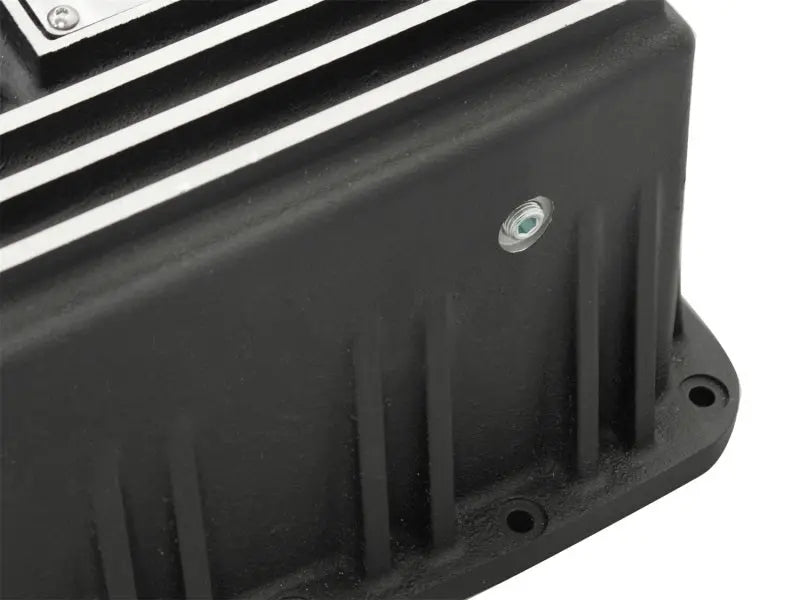 aFe Power Transmission Pan Black Machined 09-14 Ford 6R80 F-150 Trucks - Black Ops Auto Works
