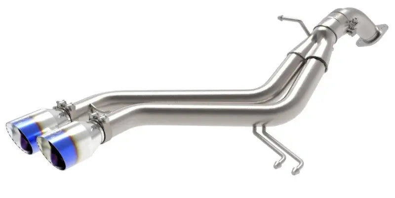aFe Takeda 13-17 Hyundai Veloster L4-1.6L 2-1/2in 304 SS Axle-Back Exhaust w/ Blue Flame Tips - Black Ops Auto Works