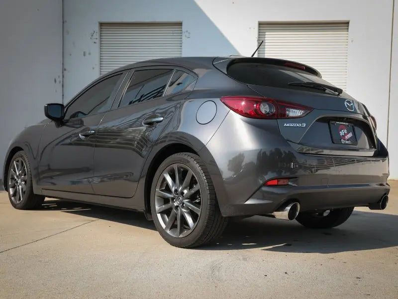 aFe Takeda 2-1/2in 304 SS Axle-Back Exhaust w/ Polished Tips 14-18 Mazda 3 L4 2.0L/2.5L - Black Ops Auto Works