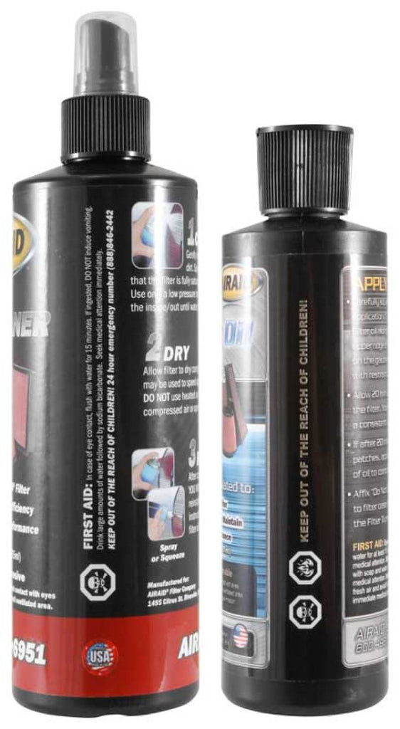 Airaid Renew Kit - 12oz Cleaner / 8oz Squeeze Oil - Airaid 790-550