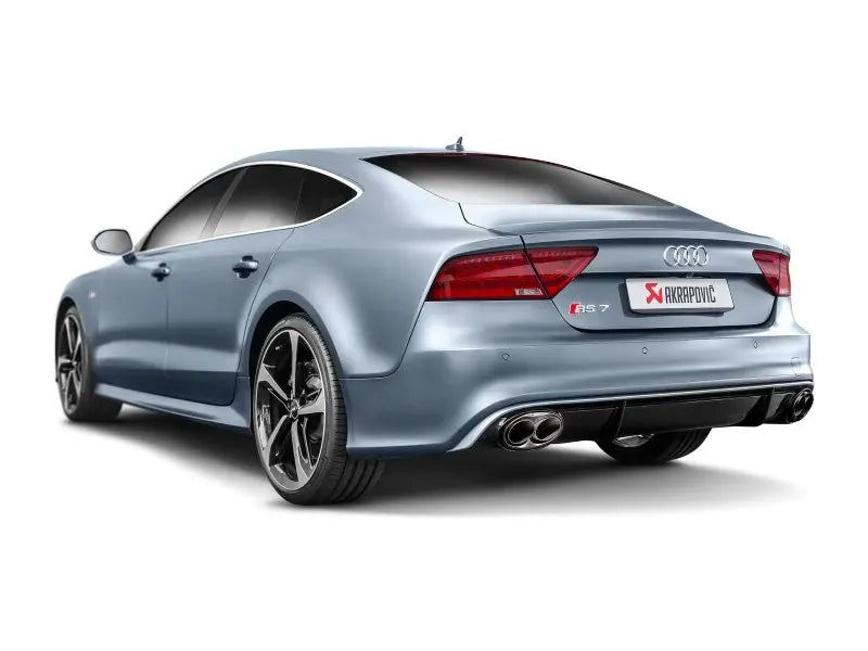 Akrapovic 14-17 Audi RS7 Sportback (C7) Evolution Line Cat Back (Titanium) w/ Carbon Tips - Black Ops Auto Works