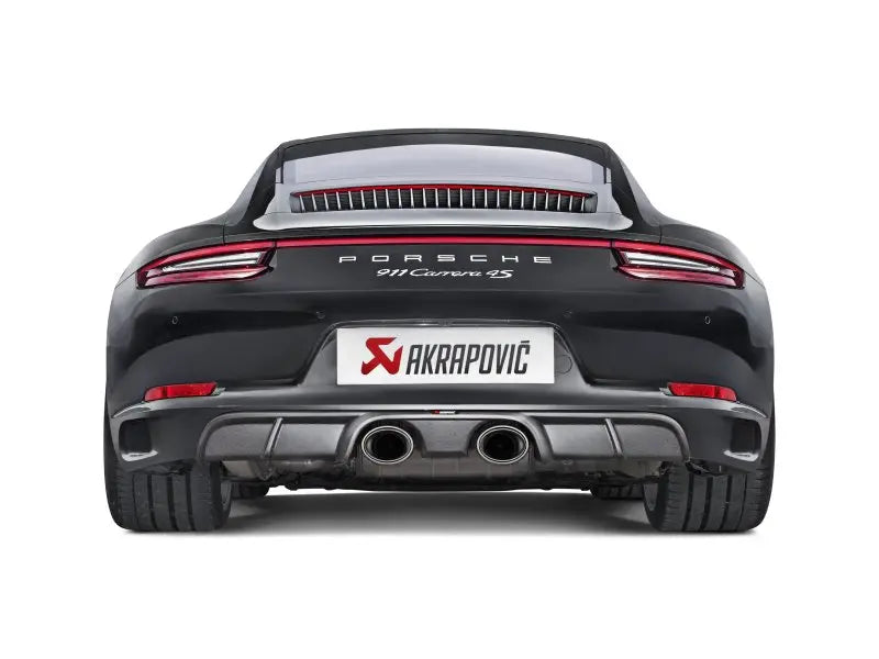 Akrapovic 16-17 Porsche 911 Carrera S/4/4S/GTS (991.2) Slip-On Line (Titanium) w/ Titanium Tips - Black Ops Auto Works