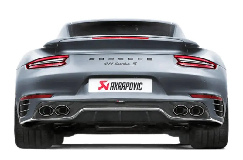 Akrapovic 16-17 Porsche 911 Turbo/Turbo S (991.2) Slip-On Line (Titanium) (Req. Tips/Diffuser) - Black Ops Auto Works